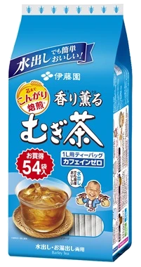 伊藤園 香り薫るむぎ茶 ティーバッグ 54袋のパッケージ・商品写真
