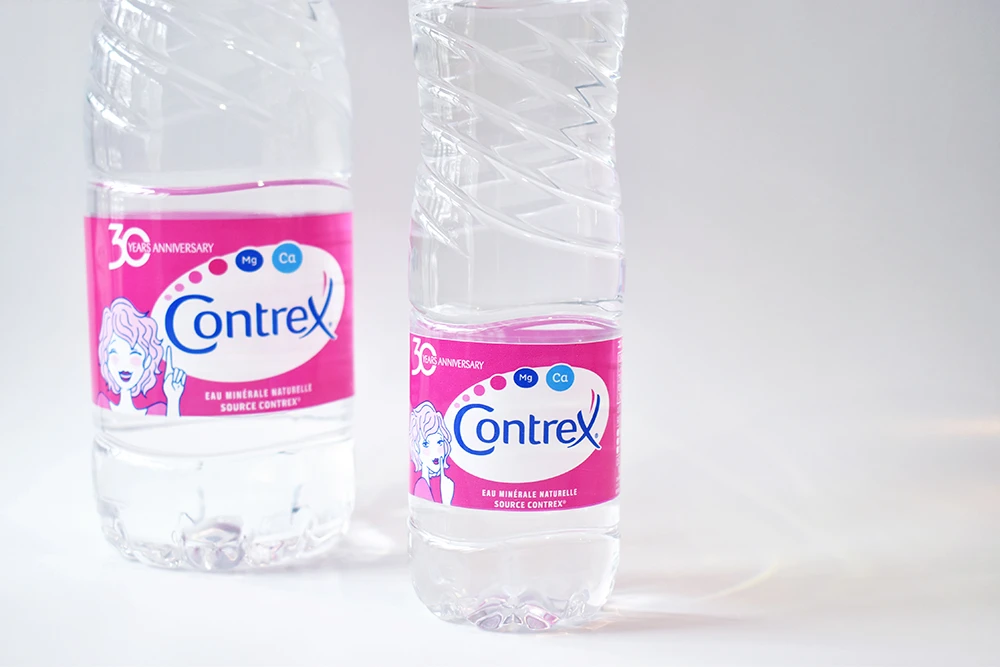 コントレックスのクリアボトル商品写真